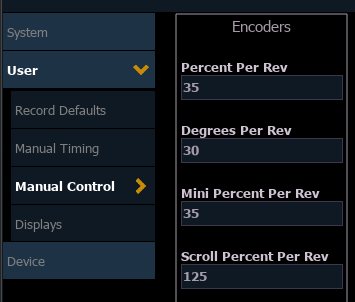 manual control